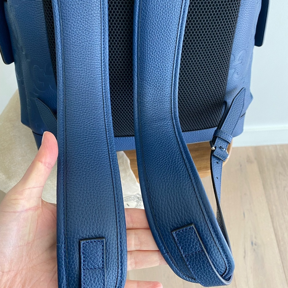 Gucci Blue Leather Backpack - Picture 9 of 15